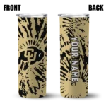 customized-colorado-buffaloes-metallic-grid-gold-skinny-tumbler-best-selling.webp