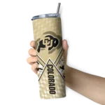 customized-colorado-buffaloes-monogram-burst-gold-white-skinny-tumbler-best-selling.webp