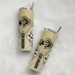 customized-colorado-buffaloes-monogram-burst-gold-white-skinny-tumbler-best-selling.webp