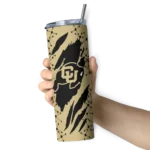 customized-colorado-buffaloes-star-pop-gold-black-skinny-tumbler-best-selling.webp