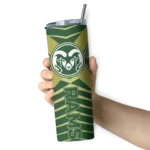 customized-colorado-state-rams-camo-texture-green-skinny-tumbler-best-selling.webp