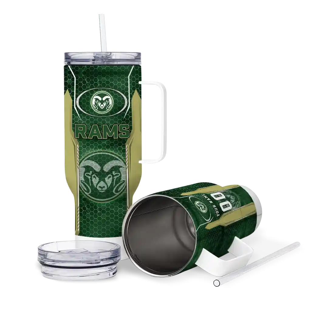 customized-colorado-state-rams-hexagon-armor-green-curved-tumbler-high-quality.webp