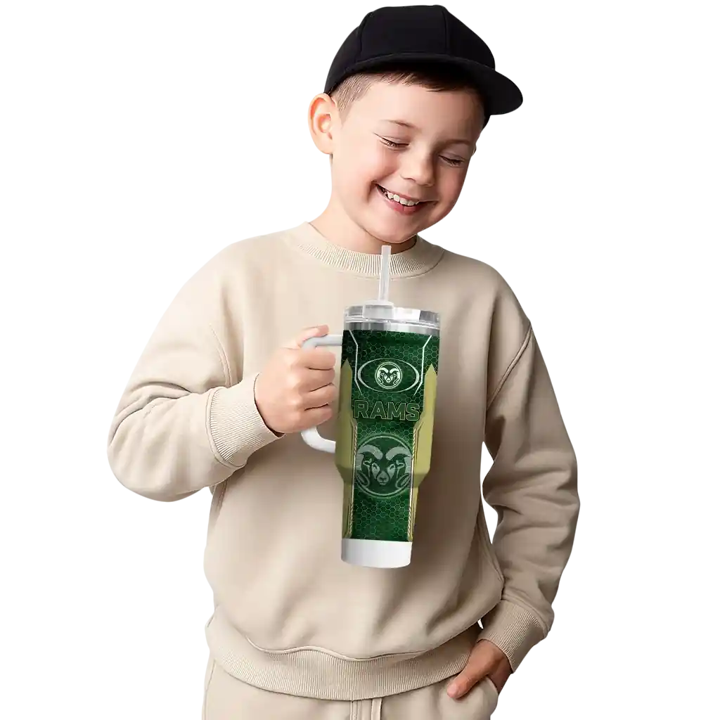 customized-colorado-state-rams-hexagon-armor-green-curved-tumbler-latest-model.webp