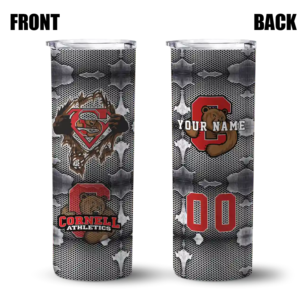 customized-cornell-big-red-chevron-v-red-gray-skinny-tumbler-fashion-forward.webp