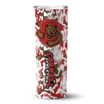 Customized Cornell Big Red Claw Marks Red White Skinny Tumbler