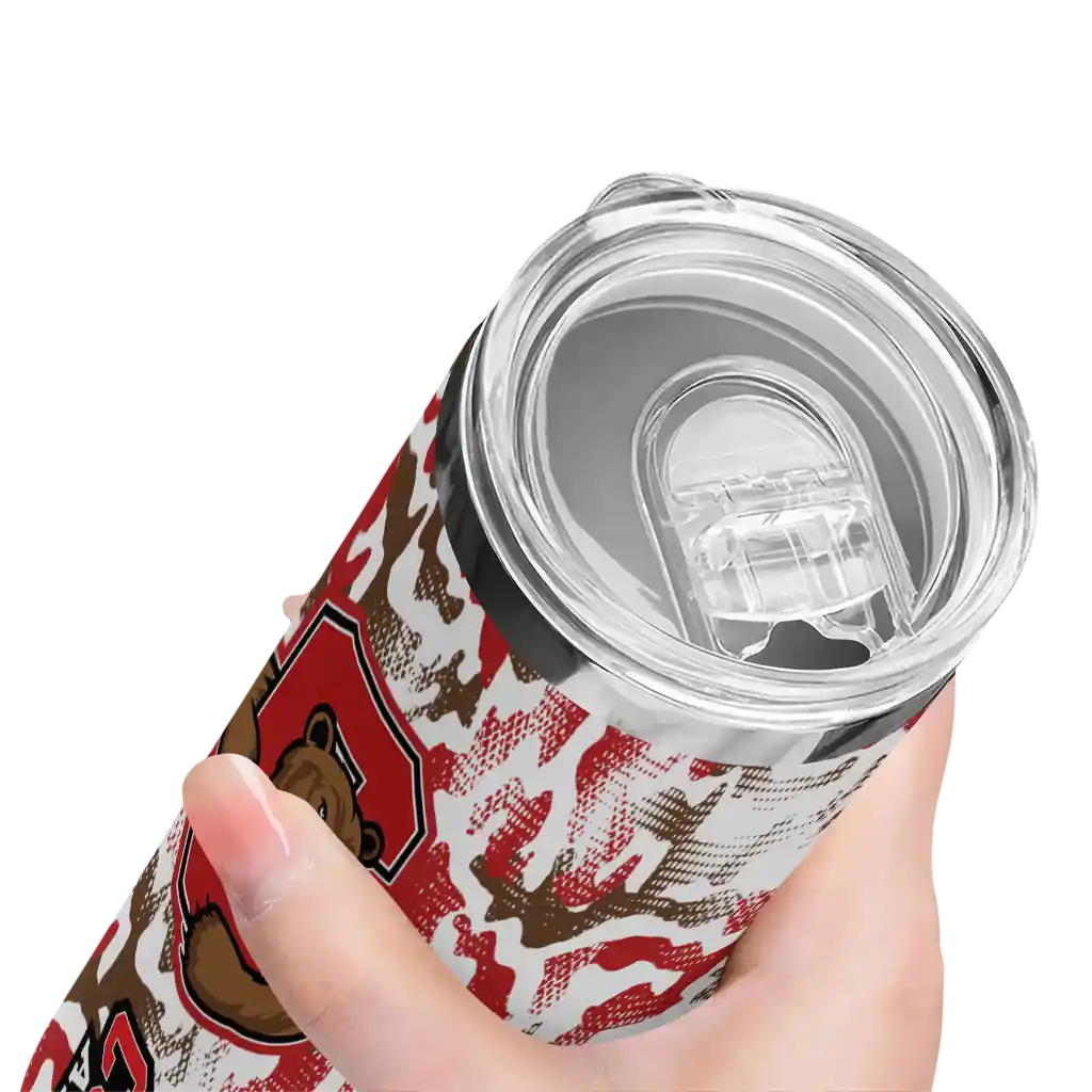 customized-cornell-big-red-claw-marks-red-white-skinny-tumbler-high-quality.webp