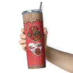 customized-cornell-big-red-pixel-fade-red-skinny-tumbler-best-selling-1.webp