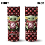 customized-cornell-big-red-yoda-cozy-red-black-skinny-tumbler-best-selling.webp