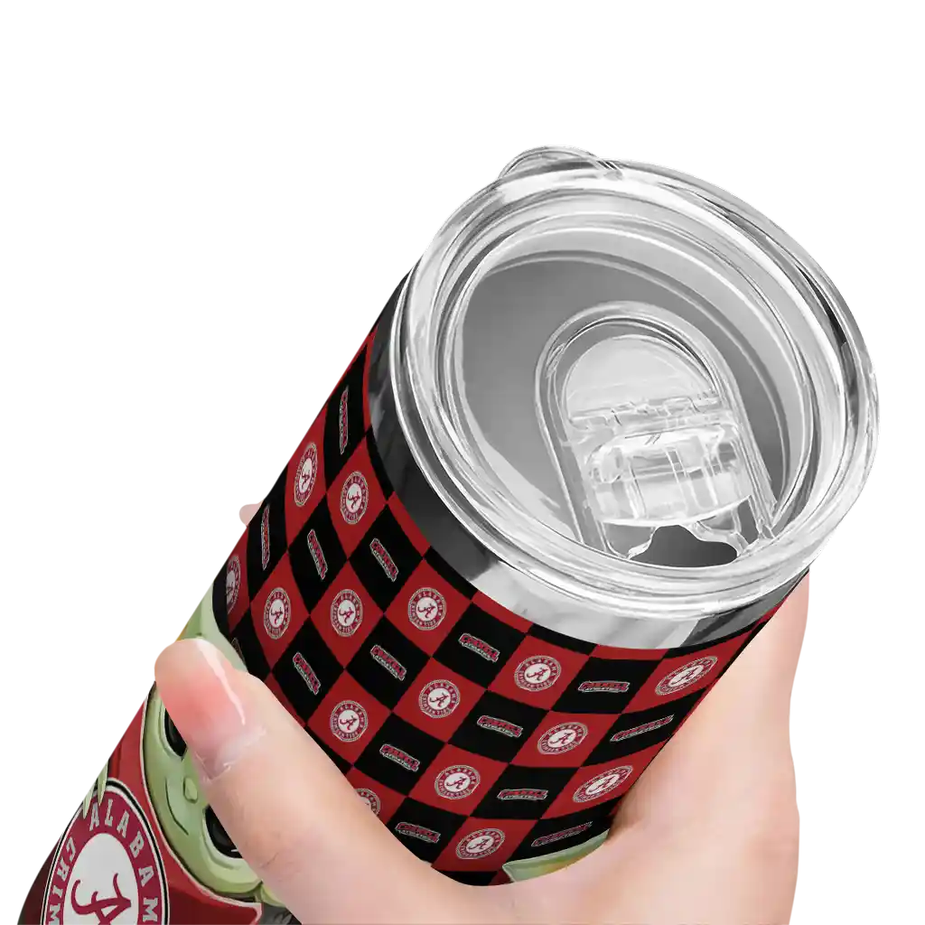 customized-cornell-big-red-yoda-cozy-red-black-skinny-tumbler-high-quality.webp