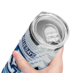 customized-creighton-bluejays-chevron-stripes-blue-skinny-tumbler-best-selling.webp
