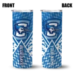 customized-creighton-bluejays-monogram-burst-blue-white-skinny-tumbler-best-selling.webp