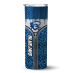 customized-creighton-bluejays-sparkle-drip-blue-skinny-tumbler-best-selling.webp