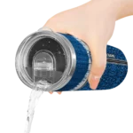 customized-creighton-bluejays-sparkle-drip-blue-skinny-tumbler-best-selling.webp