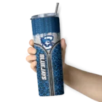 customized-creighton-bluejays-sparkle-drip-blue-skinny-tumbler-best-selling.webp