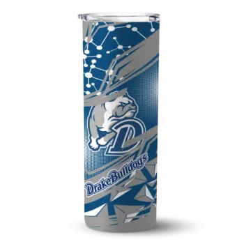 Customized Drake Bulldogs Helmet Clash Blue Skinny Tumbler