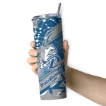 customized-drake-bulldogs-helmet-clash-blue-skinny-tumbler-best-selling-1.webp