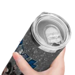 customized-drake-bulldogs-kiss-band-gray-skinny-tumbler-best-selling.webp