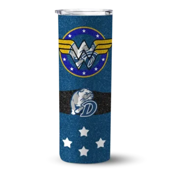 Customized Drake Bulldogs Star Cluster Blue Skinny Tumbler