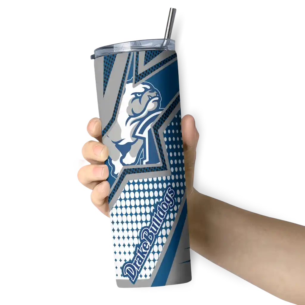 customized-drake-bulldogs-web-stripes-blue-white-skinny-tumbler-premium-grade.webp