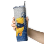 customized-drake-bulldogs-winnie-the-pooh-blue-gray-skinny-tumbler-best-selling.webp