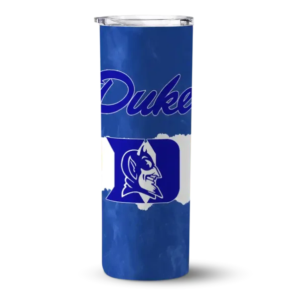 customized duke blue devils torn band blue white skinny tumbler best selling