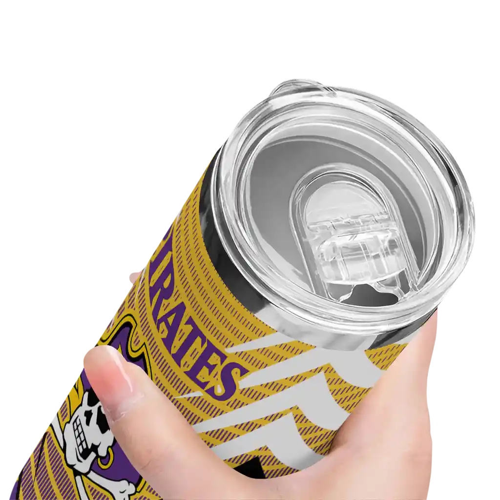 customized-east-carolina-pirates-chevron-stripes-purple-skinny-tumbler-high-quality.webp