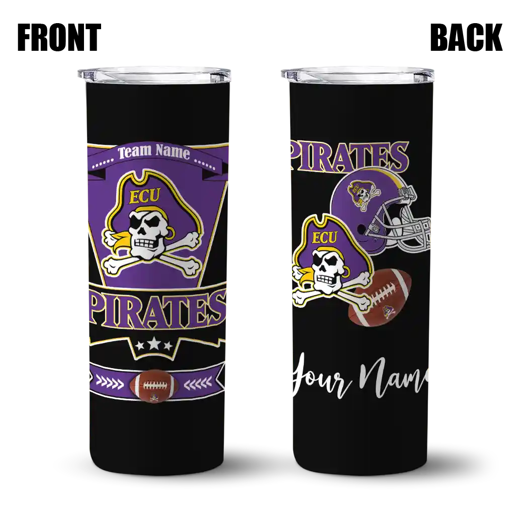 customized-east-carolina-pirates-helmet-belt-purple-black-skinny-tumbler-fashion-forward.webp