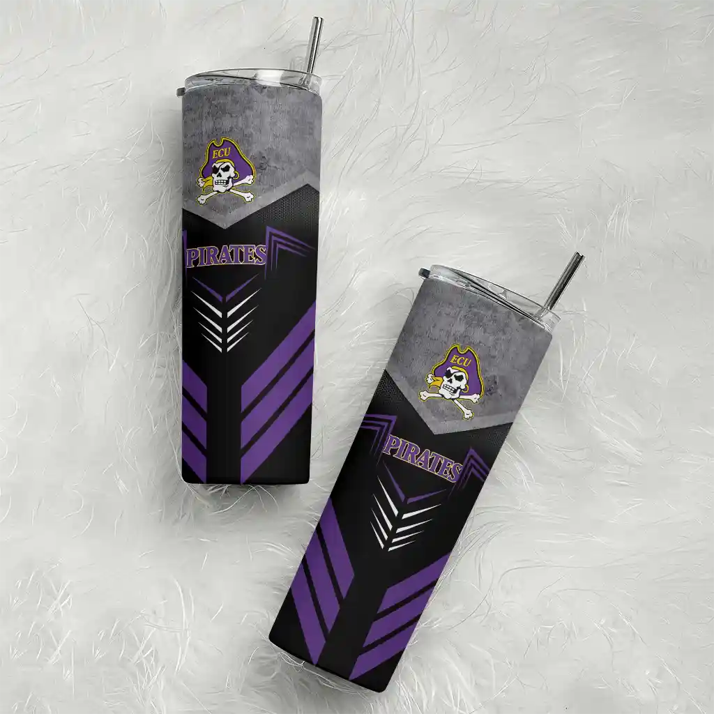 customized-east-carolina-pirates-hexagon-honeycomb-purple-black-skinny-tumbler-top-rated.webp