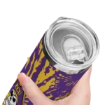 customized-east-carolina-pirates-metallic-grid-purple-skinny-tumbler-best-selling.webp