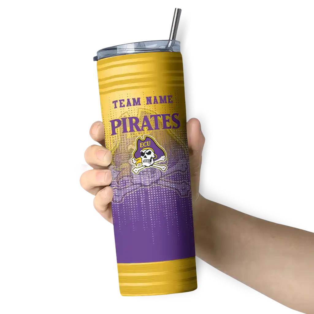 customized-east-carolina-pirates-swirl-texture-purple-skinny-tumbler-premium-grade.webp