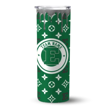 Customized Eastern Michigan Eagles Camo Streak Green Skinny Tumbler