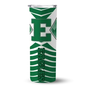 Customized Eastern Michigan Eagles Camo Texture Green Skinny Tumbler