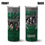 customized-eastern-michigan-eagles-kiss-band-white-skinny-tumbler-best-selling.webp