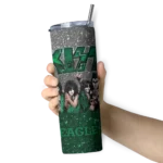 customized-eastern-michigan-eagles-kiss-band-white-skinny-tumbler-best-selling.webp
