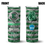 customized-eastern-michigan-eagles-patterned-waves-green-skinny-tumbler-best-selling.webp