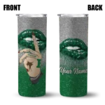 customized-eastern-michigan-eagles-sparkle-lips-green-skinny-tumbler-best-selling.webp