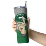 customized-eastern-michigan-eagles-sparkle-lips-green-skinny-tumbler-best-selling.webp