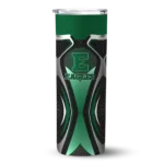 customized-eastern-michigan-eagles-superman-emblem-green-black-skinny-tumbler-best-selling.webp