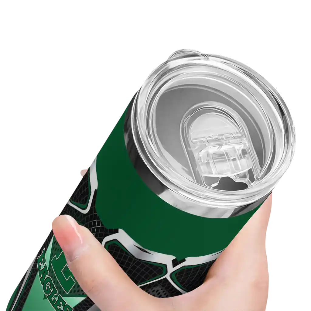 customized-eastern-michigan-eagles-superman-emblem-green-black-skinny-tumbler-high-quality.webp