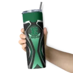 customized-eastern-michigan-eagles-superman-emblem-green-black-skinny-tumbler-best-selling.webp