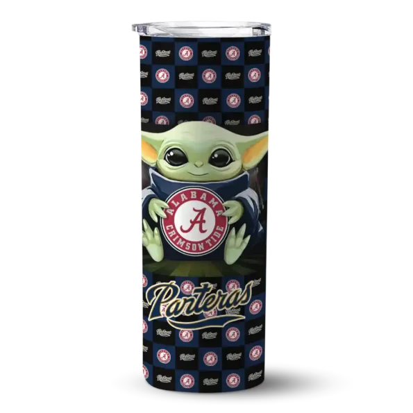 customized fiu panthers yoda cozy blue black skinny tumbler best selling