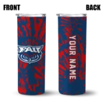 customized-florida-atlantic-owls-metallic-grid-blue-skinny-tumbler-best-selling.webp