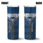 customized-florida-atlantic-owls-sparkle-drip-blue-skinny-tumbler-best-selling.webp
