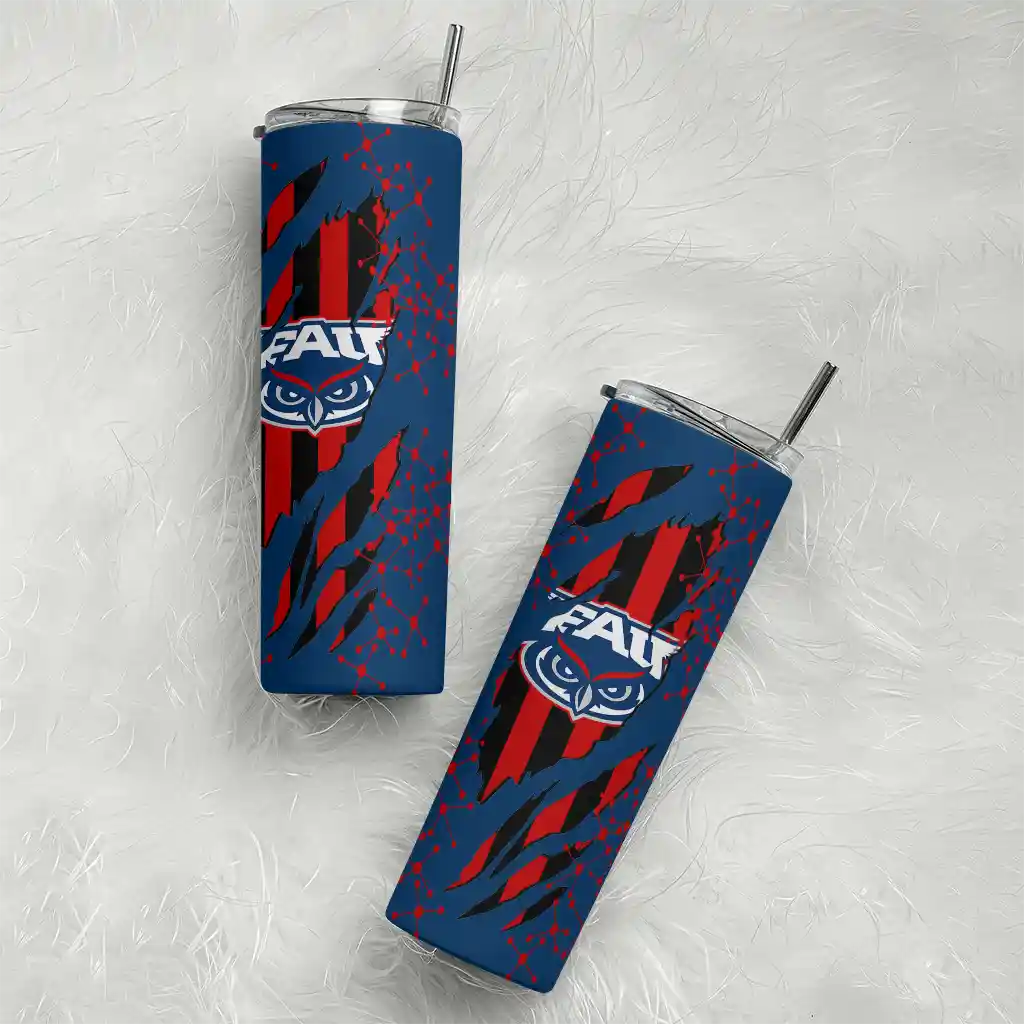 customized-florida-atlantic-owls-star-pop-blue-black-skinny-tumbler-top-rated-1.webp