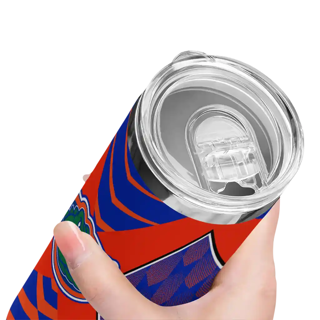 customized-florida-gators-camo-texture-blue-skinny-tumbler-high-quality.webp
