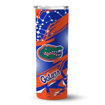 Customized Florida Gators Helmet Clash Blue Skinny Tumbler