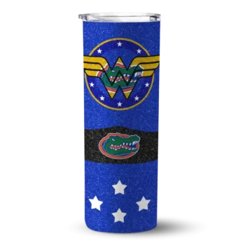 Customized Florida Gators Star Cluster Blue Skinny Tumbler