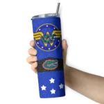 customized-florida-gators-star-cluster-blue-skinny-tumbler-best-selling-1.webp