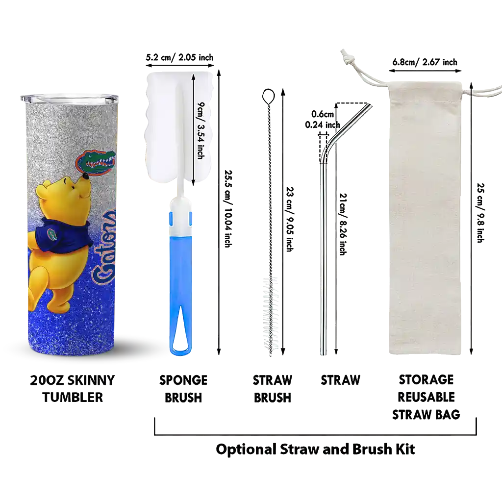 customized-florida-gators-winnie-the-pooh-blue-gray-skinny-tumbler-new-arrival.webp
