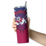 customized-fresno-state-bulldogs-chevron-stripes-red-skinny-tumbler-best-selling.webp